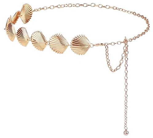 VLYX HIVTE Chaîne de Taille de Soirée pour Femme, Ceinture Bijou en Métal Ornée de Cristaux Rhinestone pour Robes de Mariage et Fêtes