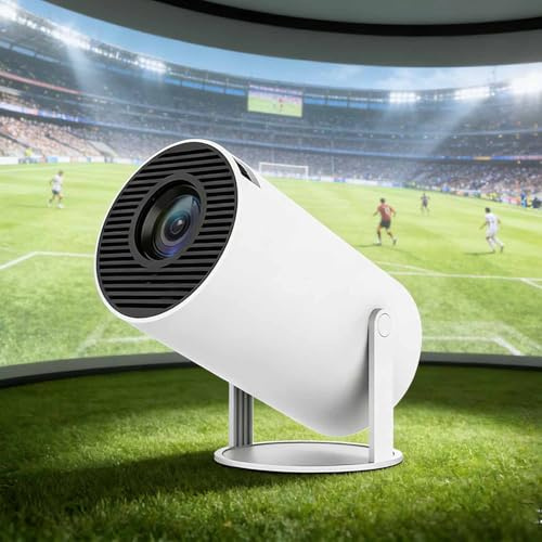 Cinemaster Pro — Cinemaster Pro - Proiettore Smart 4K con Schermo, Orientabile a 210° anche verso il soffitto, Visione Sportiva su Schermo da 100 Pollici per un'Esperienza da Stadio