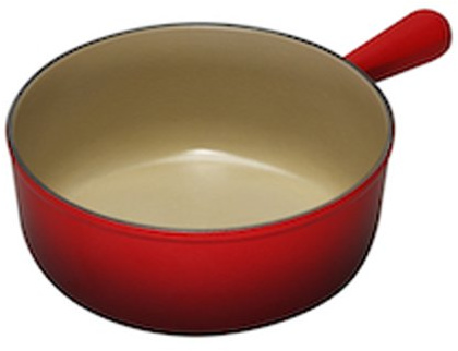 Le Creuset Cazo fondue de hierro fundido, 22 cm, Cereza, 20007220602460