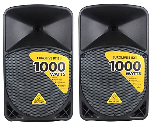 BEHRINGER EUROLIVE B112D Coppia Casse Speaker Amplificate 2 vie 1000W Wireless Ready