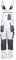 Emerton - Pantalones con Peto de Trabajo para Hombre - Resistentes - Blanco - 56