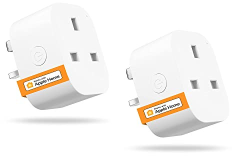 Smart Plug Works with Alexa, Apple HomeKit Siri, Google Home - Refoss Wifi Plug Alexa Smart Sockets Support App Remote Control, Voice Control, Timer, Offline Control, 13A, No Hub Required - 2 Pack
