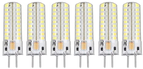 6Pcs GY6.35 Lampadina LED 7W 700lm, 72 SMD LED Bulb Luce Bianca Naturale, Lampadine a Mais per Plafoniera e Lampada da Parete, Illuminazione LED Risparmio Energetico per Casa