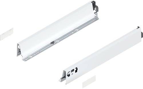 Blum Tandembox Antaro Zarge/Abdeckkappe Möbelbeschlag L 450mm Stahl seidenweiß