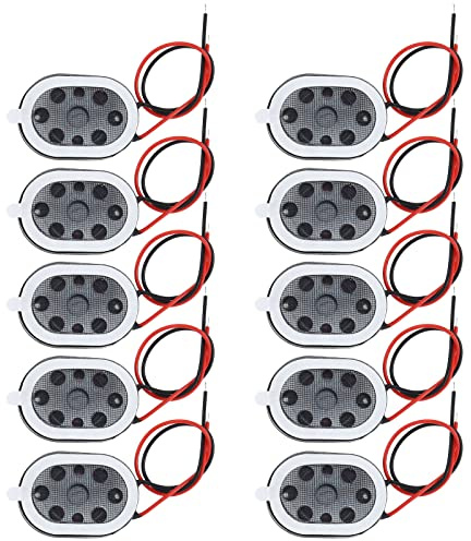 EMSea Magnetische Lautsprecher, Ersatz-Mini-Lautsprecher, 8 Ohm, 1 W, 20 x 14 mm, 10 Stück