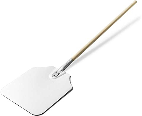 Forgast Gastro Pizzaschaufel | 100cm Grifflänge | Pizzaheber | Pizzawender | Pizzaschieber | Kunststoffgriff