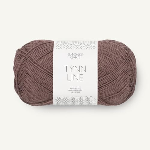 SANDNES GARN Tynn Line - Farbe: Eikenøtt (3161) - 50 g/ca. 220 m Wolle