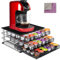 MASTERTOP Tiroir à Capsules dolcgusto 108 PCs, 3 Tiroirs de Rangement Dosettes avec Support Machine à Café, Distributeur Capsules de Grande Capacité avec Surface Anti-Vibration pour Maison, Bureau
