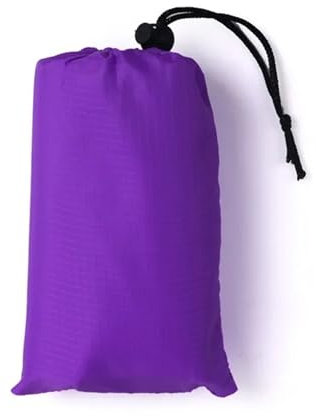 Zeltplane Camping Zelt Tarp Zeltplane Regen Sonnenschutz Hängematten Unterschlupf Camping Überleben Sonnenschutz Picknick Markisenabdeckung Wasserdicht Out Wanderzubehör(Purple 140x200CM)