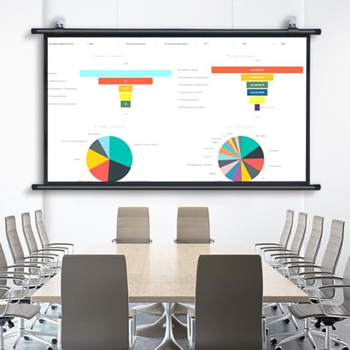 GSKDZG Schermo per Proiettore Avvolgibile Manuale da 40 50 60 72 Pollici 4K HD Schermo di Proiezione per Home Theater Interni Esterni Telo Proiettore, Facile da Arrotolare(72 inch (16:9))