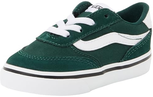 Vans Brooklyn LS - Tenis sin Cordones, Esmeralda, Talla 36 para niños, Verde Esmeralda, 22.5 EU