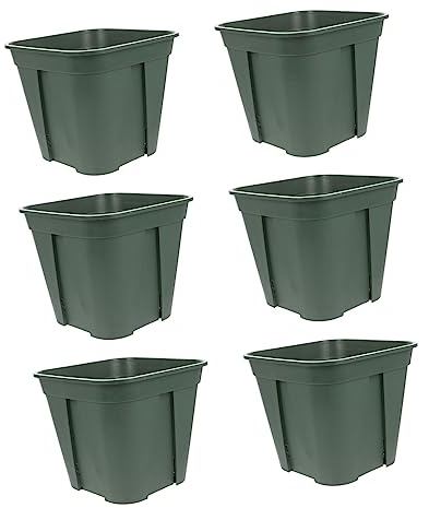 BESPORTBLE 6piezas Macetas De Plástico Cuadradas para Exteriores para Oficinas y Resistente y Transpirable