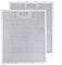 Yhenlovtt Filtros de grasa de malla de aluminio para campana extractora de cocina RANGEMASTER de metal, 300 x 250 mm, filtro plateado, 5 capas, lavable, repuesto de filtro de campana extractora de