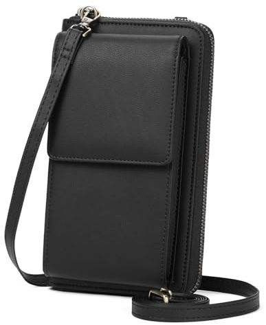 SENDEFN Handytasche zum Umhängen, Klein Handy Umhängetasche Damen Veganes Leder, Handytasche mit Geldbörse zum Umhängen, Umhängetasche damen mit Gurt abnehmbarer Schultergur
