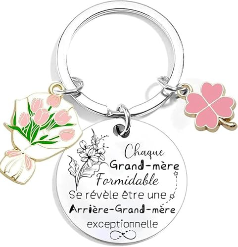 Lumengqi Cadeau Future Arrière-grand-mère Porte clef Chaque Grand-mère Formidable Se Révèle Être Une Arrière-grand-mere Exceptionnelle Surprise Annonce Grossesse Garçon/Fille Naissance Bébé (2)