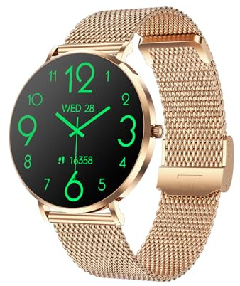 SWZEC Premium Ware Pro 5 Smartwatch Damen & Herren (Gold)