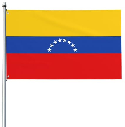 Bandera de Venezuela impresa decorativa para exteriores para decoraciones de fiestas en interiores o exteriores - 3 * 5 pies