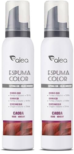 ALEA - Espuma de Color para el Pelo - 143 g - Color Caoba - Reaviva el Tono y Brillo del Cabello - Conserva el Tono Natural o Teñido - Neutraliza Reflejos no Deseados (Paquete de 2)
