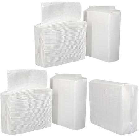 CHILDWEET Papierhandtücher Praktische Servietten Dicke und Saugfähige 5 Beutel aus Papier für Hotels und Gewerbliche Nutzung fürs Badezimmer und Küche