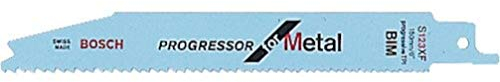 Bosch Accessories Bosch Professional 5x Säbelsägeblatt 'Progressor for Metal' S123XF (für Metall, 150 x 19 x 0.9mm, Zubehör für Stichsägen)
