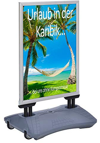 update displays 1154038 Kundenstopper DIN A1 silber