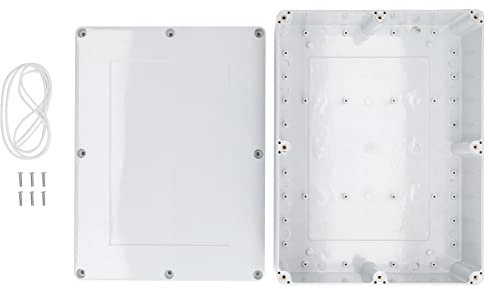 Anschlussdose, 32 x 24 x 11 cm Abzweigdose, IP65 Wasserdicht Elektronischer Anschlusskasten Projektbox Außenbereich Gehäuse Externer Gehäuse Projektgehäuse Leergehäuse Kunststoffgehäuse Verteilerdose