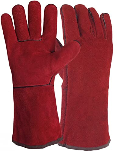 Gant cuir de bovin pour soudure SINGER - Taille unique 10 - L.35 cm - 51SIREP15