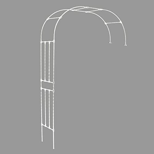 Metall-Rosenbogen, großes Gartenbogenspalier, Kletterpflanzen, Pergola-Laube, wetterfest, rostfrei, einfach zu montieren, für die Gartendekoration auf der Terrasse (Farbe: Größe: 240 x 240