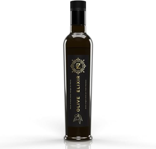 Huile d'olive extra vierge de qualité supérieure de la variété picholine 500 ml | pressée à froid | Huile d'olive Marocaine | Riche en phénol | Récolte manuelle traditionnelle