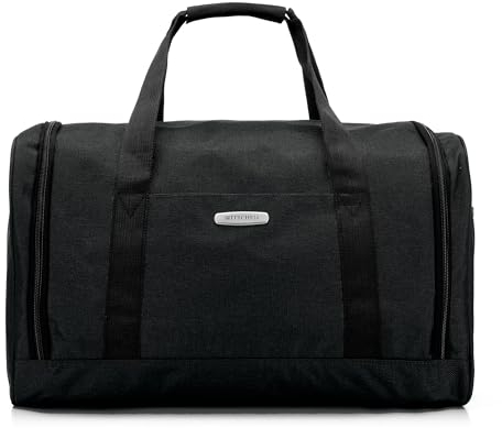 WITTCHEN Office Kollektion Mittelgroße Reisetasche Trainingstasche Praktische und Multifunktionale Größe M Schwarzgrau