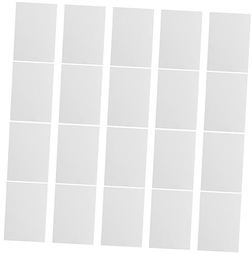 VILLCASE 200st Leere Postkarte Kraftpapier-karton Leere Etiketten Wortkarten Selber Machen Mini Dankeskarten Papier Leer Grußkarten Leer Diy Leerer Gruß Leere Diy-grußkarten Weiß