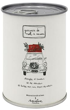Mauvaises Graines© x Narrature - Kit de Graines de Fleurs à Semer - Idée Cadeau Original Femme Homme Amis Famille Anniversaire Collegue Fêtes - Ultra Simple à Utiliser - 100% Fabriqué en France