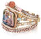 CHARMINGO Bracelet en cuir bohème compatible avec Apple Watch pour homme et femme 40 mm/38 mm/41 mm Series 9 8 7 SE 6 5 4 – Joli bracelet multicouche fait à la main avec perles pour iWatch 3 2 1, rose