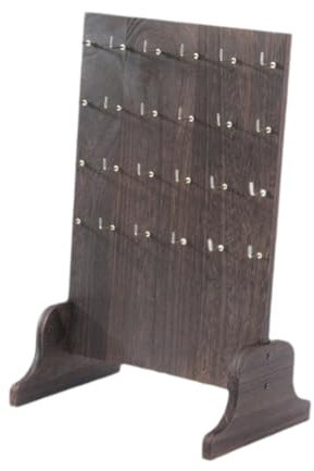 kowaku Ständer für Holzschmuck Und Ringe, Aufbewahrungslösung für Ohrringe, Quadrat
