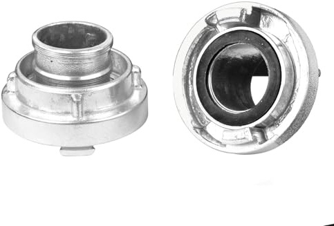 BSD Feuerwehr Schlauchkupplung 2 - Aluminium Schnellkupplungen für Hydranten und Pumpen, hochqualitative Ausführung, leicht & korrosionsbeständig, 2 Stück.