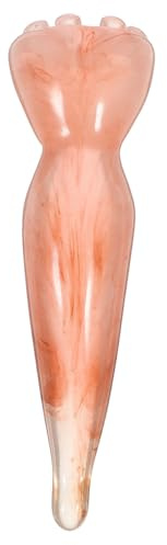 Gesichtsschabestab Spitz Zulaufender Form mit Ergonomischem Griff | Bienenwachs, Rosa Farbton, Punktgenaues Design, für Fernsehabend und Nachpflege Routine