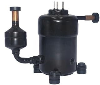 OGHF 24V DC Mini Rotary Compressor - For Compact Mobile Cooling Systems, Portable AC Units & Mini Refrigerators - Small Refrigeration Pump
