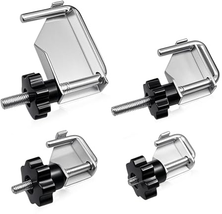 4-Teiliges Schlauchklemmen Set, Metall Bremsschlauch Klemme KFZ Wasserschlauch Klemmensatz für Bremsleitung Flüssigkeits Quetschwerkzeug-Set