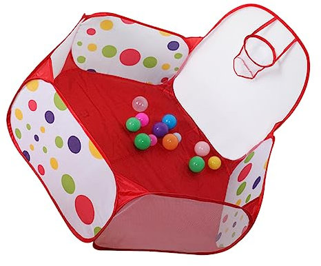 SUPVOX 1 Juego Casa de Infantil con Canasta de Baloncesto y Piscina de Entretenimiento Interiores y Exteriores