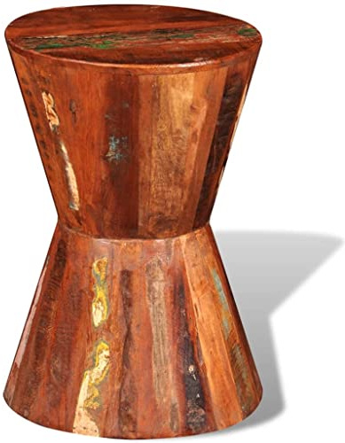 LLEZKBR Sedie pieghevoli e sgabelli - Sgabello in legno massello di recupero