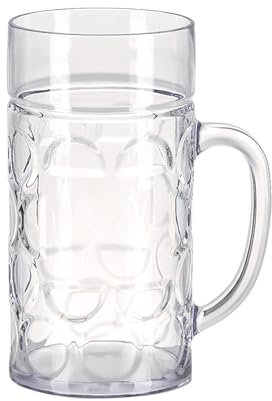 Boccale da birra con manico ergonomico con grandi design a fossette tazze da birra con manico largo per bevande fredde e calde