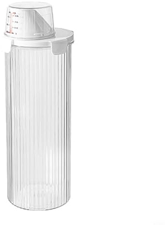 CashMuch Cereal Storage Containers Large Cereal Dispenser Airtight Container With Measuring Cup Kitchen Organizer With Pour Spout for Rice Flour Sugar Cereal(Large)