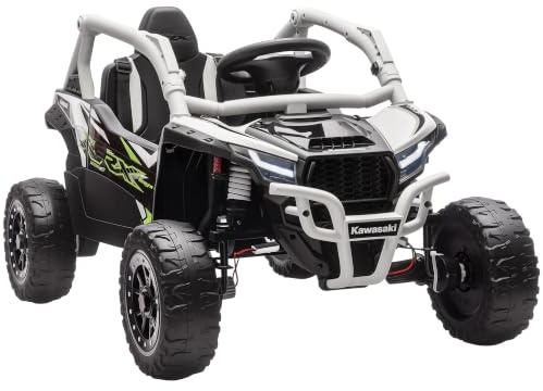 AIYAPLAY Auto elettrica bambini 12V KAWASAKI UTV 3-8 anni Grigio
