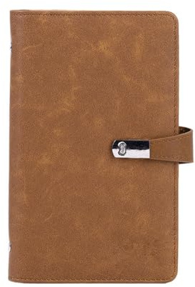 Ujjdwiurgh Organisateur de Porte-Cartes de Visite, Livre de Porte-Cartes de Visite Portable pour et Femmes, Capacité de 120 Cartes, Livret de Cartes de Visite Marron, , Facile à Utiliser