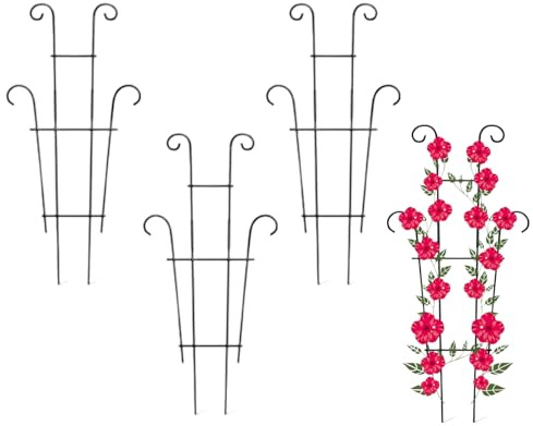 Plant Stand Indoor, Adjustable Metal Trellis, Rust Proof Climbing Plants, Ideal for Pothos, Ivy, Cucumber, Bean, Flower, Fruit, and Vegetable Pots, Balcony, Living Room, Garden