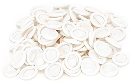 100 guanti piccoli per dita, guanti in lattice per dita, guanti per dita medie, maniche, coperture, protezione, copertura per il pollice, per applicazioni industriali