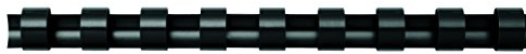 Fellowes Plastik-Binderücken, 10 mm, A4, 41–45 Blatt Kapazität, 21 Ringe, Schwarz, 100 Stück – kompatibel mit Platik-Bindemaschine