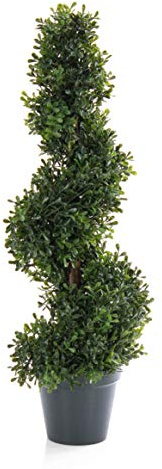 artplants.de Künstliche Buchs Spirale Fritz, 452 Blätter, 60cm, Outdoor - künstliche Buchsbaum Spirale Buxspirale