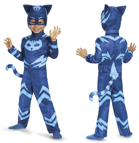 Disguise Catboy Costume for Kids, Official PJ Masks Costume Jumpsuit Large (4-6)