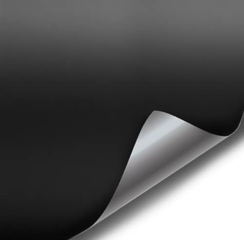 Black Matte Cast Automotive Use Bubble and Air-Free Car Wrap Vinyl Large Roll 3MIL-VViViD8 (6ft x 5ft)
